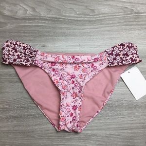 Lucky Brand Pink Gypsy Floral Bikini Bottom